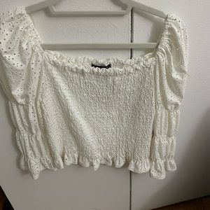 Aqua long sleeve blouse